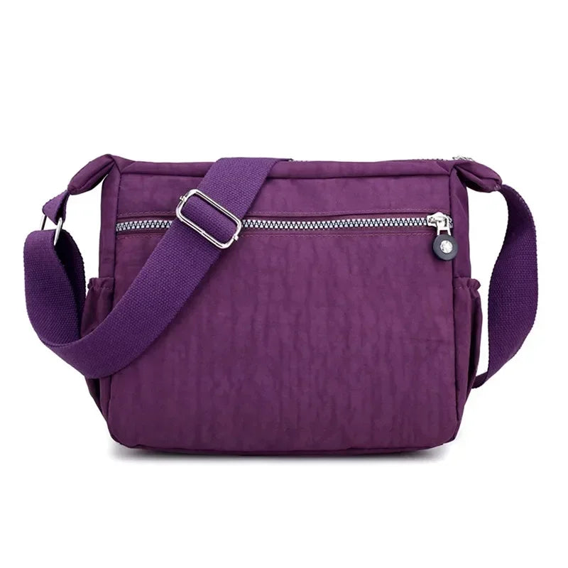Sac bandoulière en nylon femme, léger, robuste et ultra-pratique