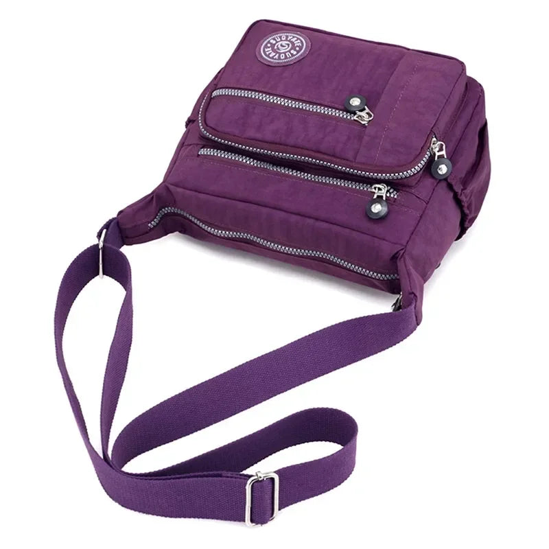 Sac bandoulière en nylon femme, léger, robuste et ultra-pratique