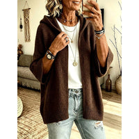 Harriet | Cozy Hooded Open-Front Cardigan